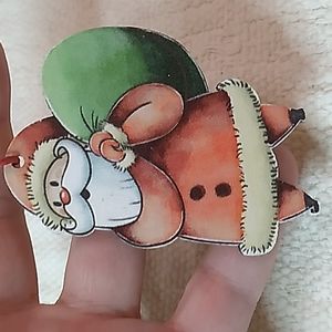 Ilauke Santa Wooden Christmas Ornament